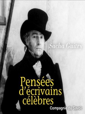 cover image of Pensées d'écrivains célèbres